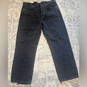 Women’s Agolde 90’s crop mid rise loose black jeans. Brand new with tags.